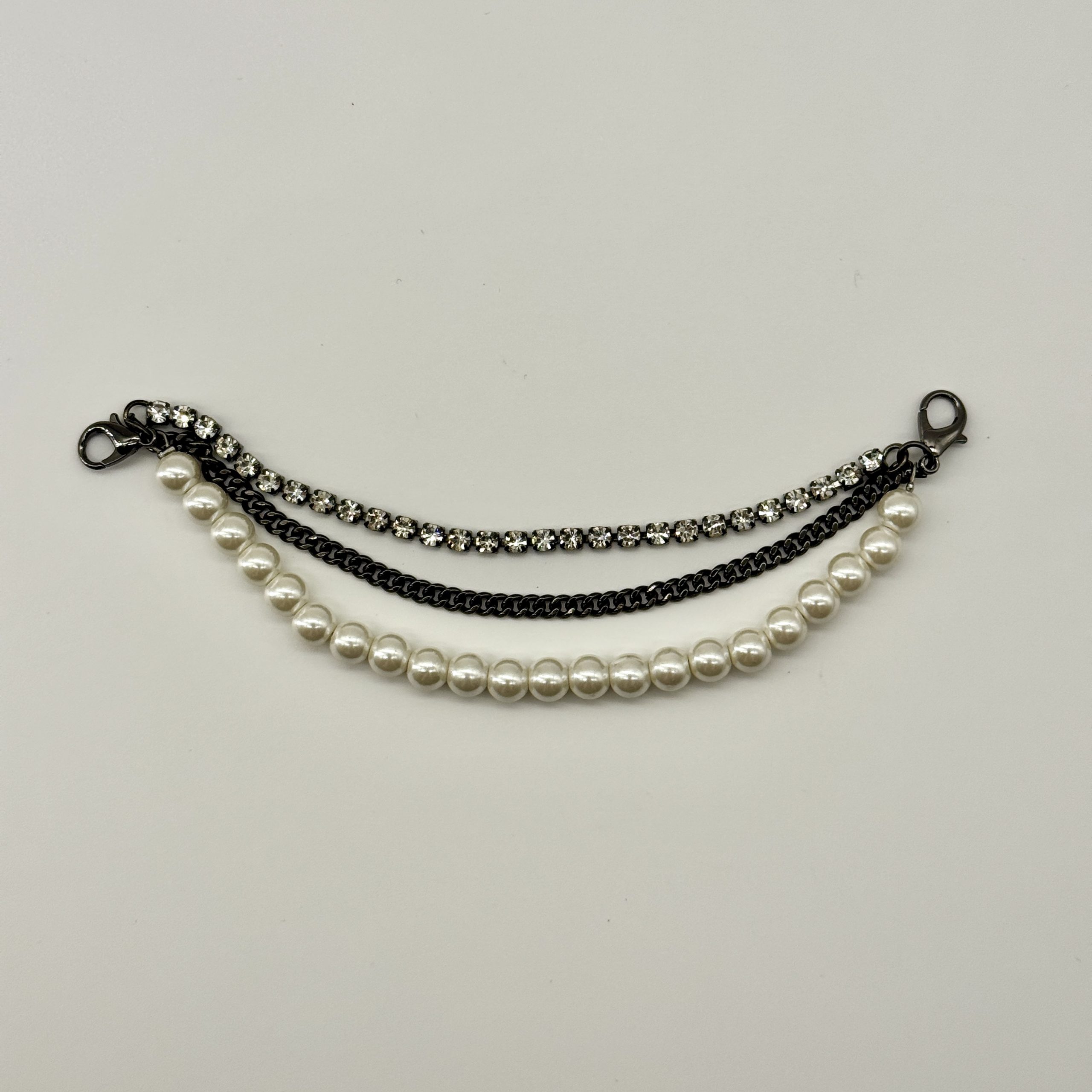 T25328 Pearl Strass Chain Trim