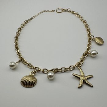 T25331 Pearl Shell Charm Chain