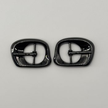 T25374 Curved Black Pin Buckle