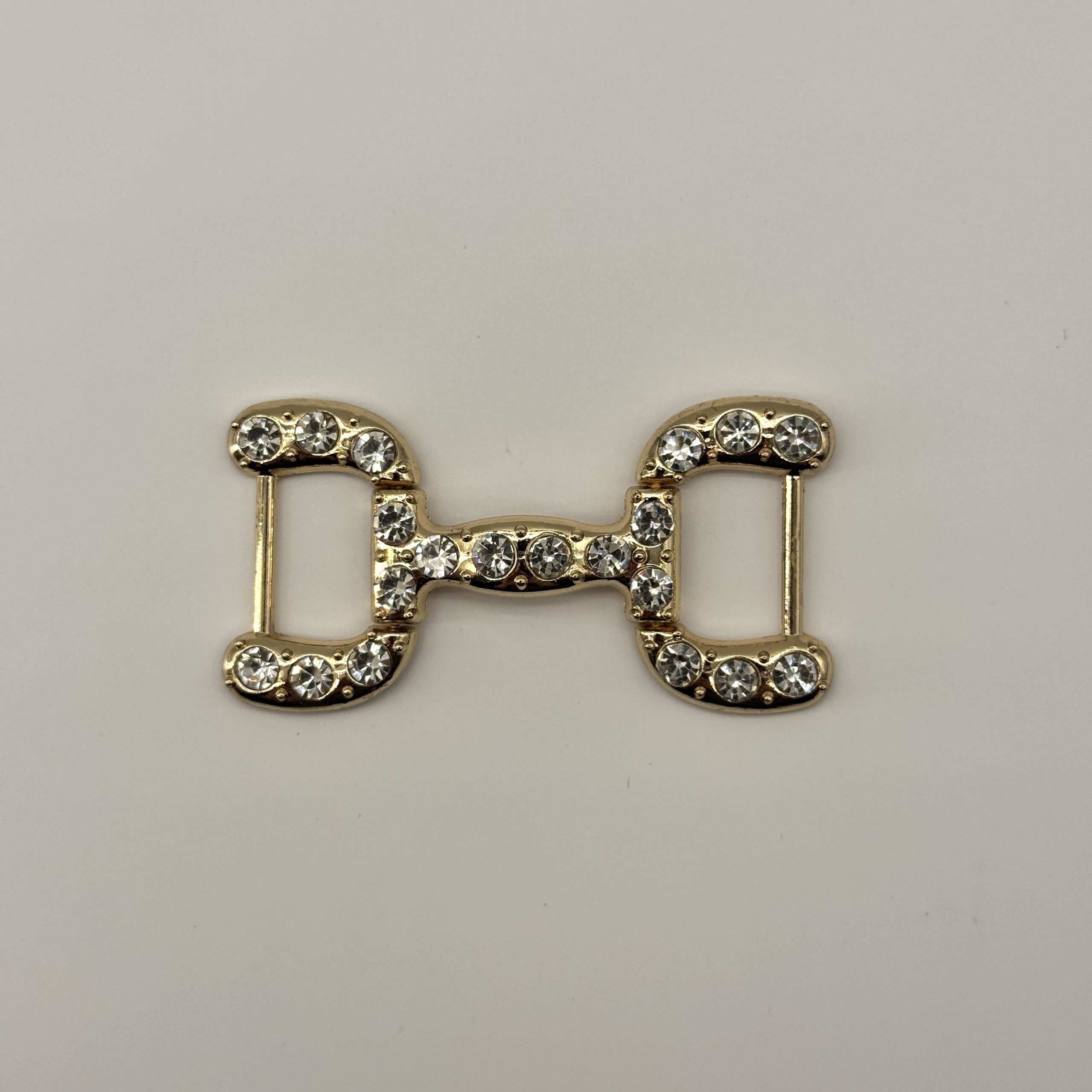 T25385 Glass Stone Double D Connector