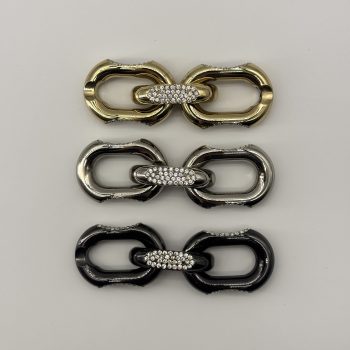T25387 Strass Oval Link Connector