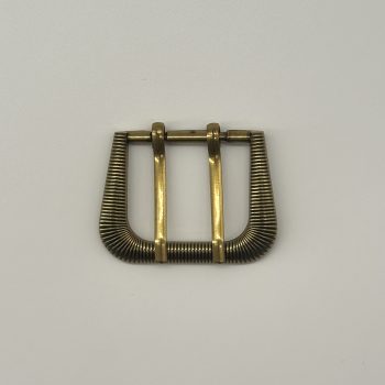 T25407 Ribbed Double Bar Buckle