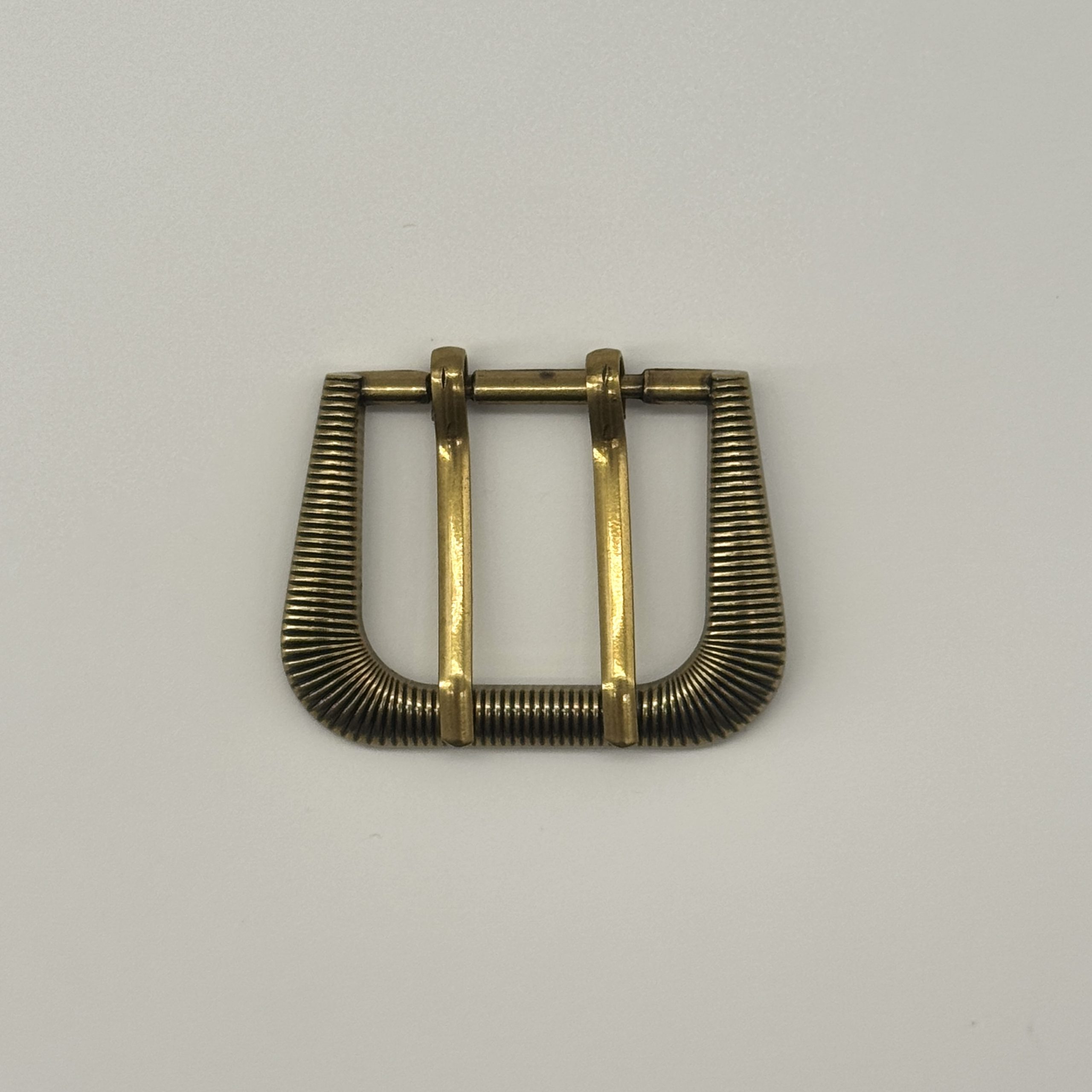 T25407 Ribbed Double Bar Buckle