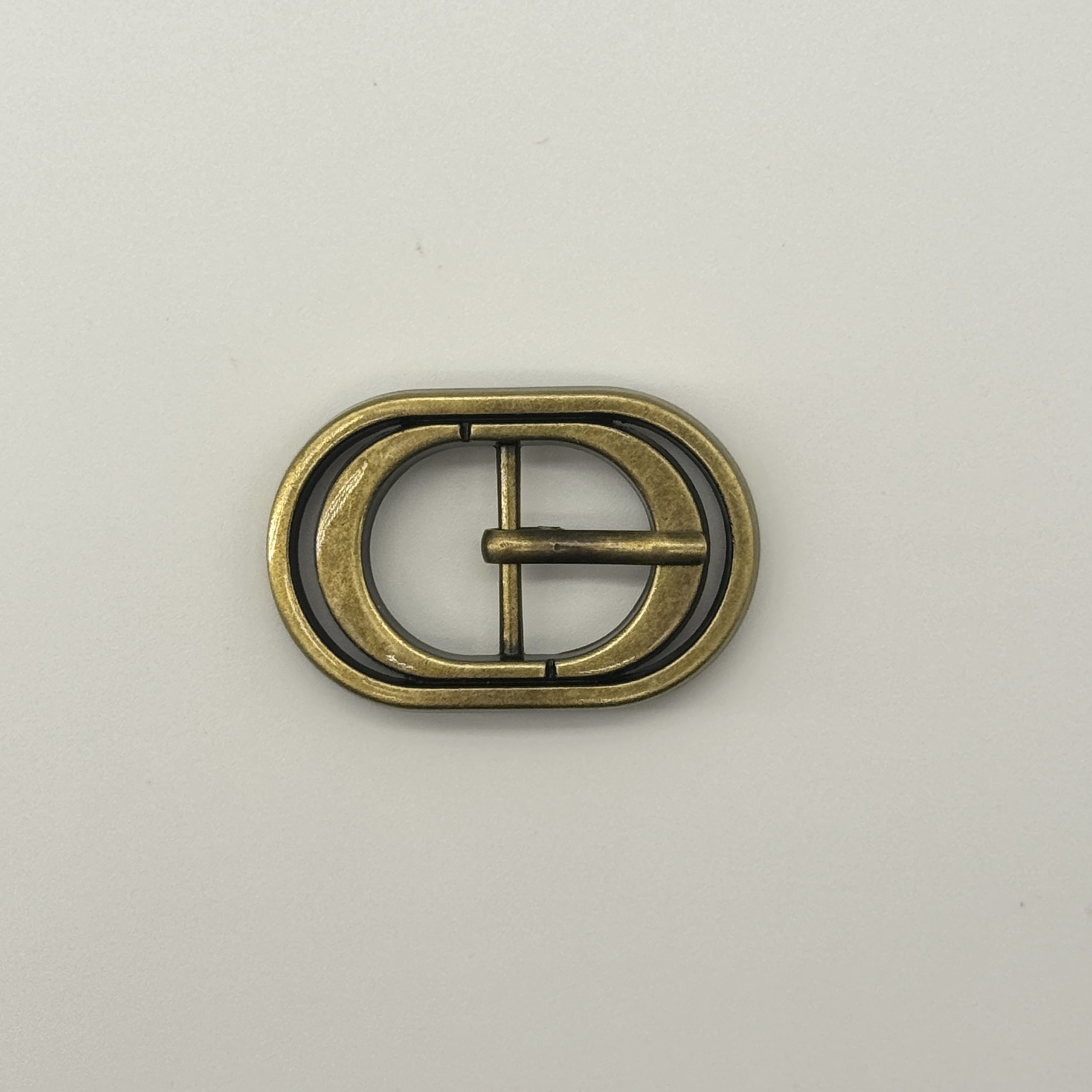 T25411 Double Frame Oval Pin Buckle