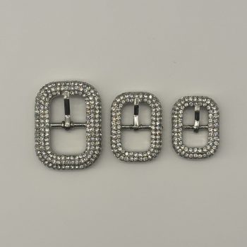 T25418 Strass Rectangle Pin Buckle