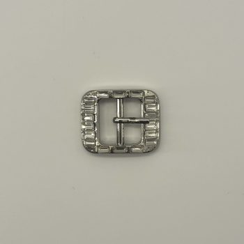 T25419 Baguette Glass Stone Pin Buckle
