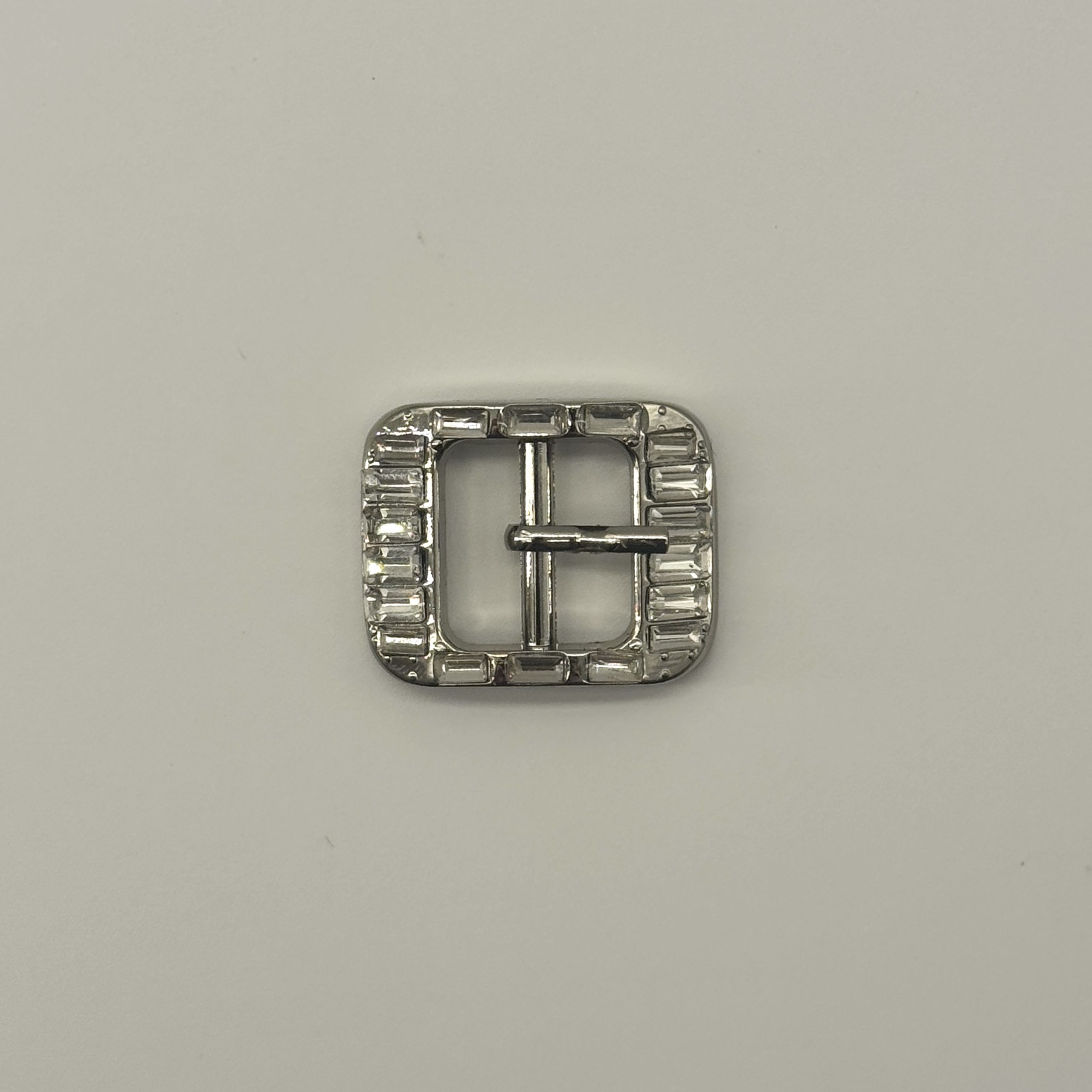 T25419 Baguette Glass Stone Pin Buckle