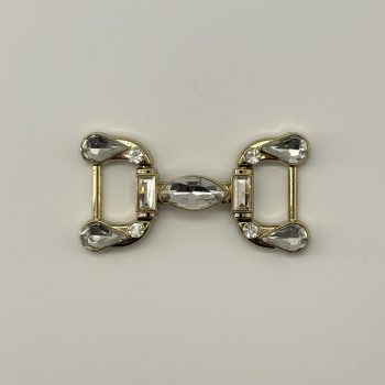 T25439 Glass Stone Bow Connector