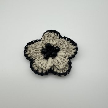 T26489 Woven Raffia Flower Ornament