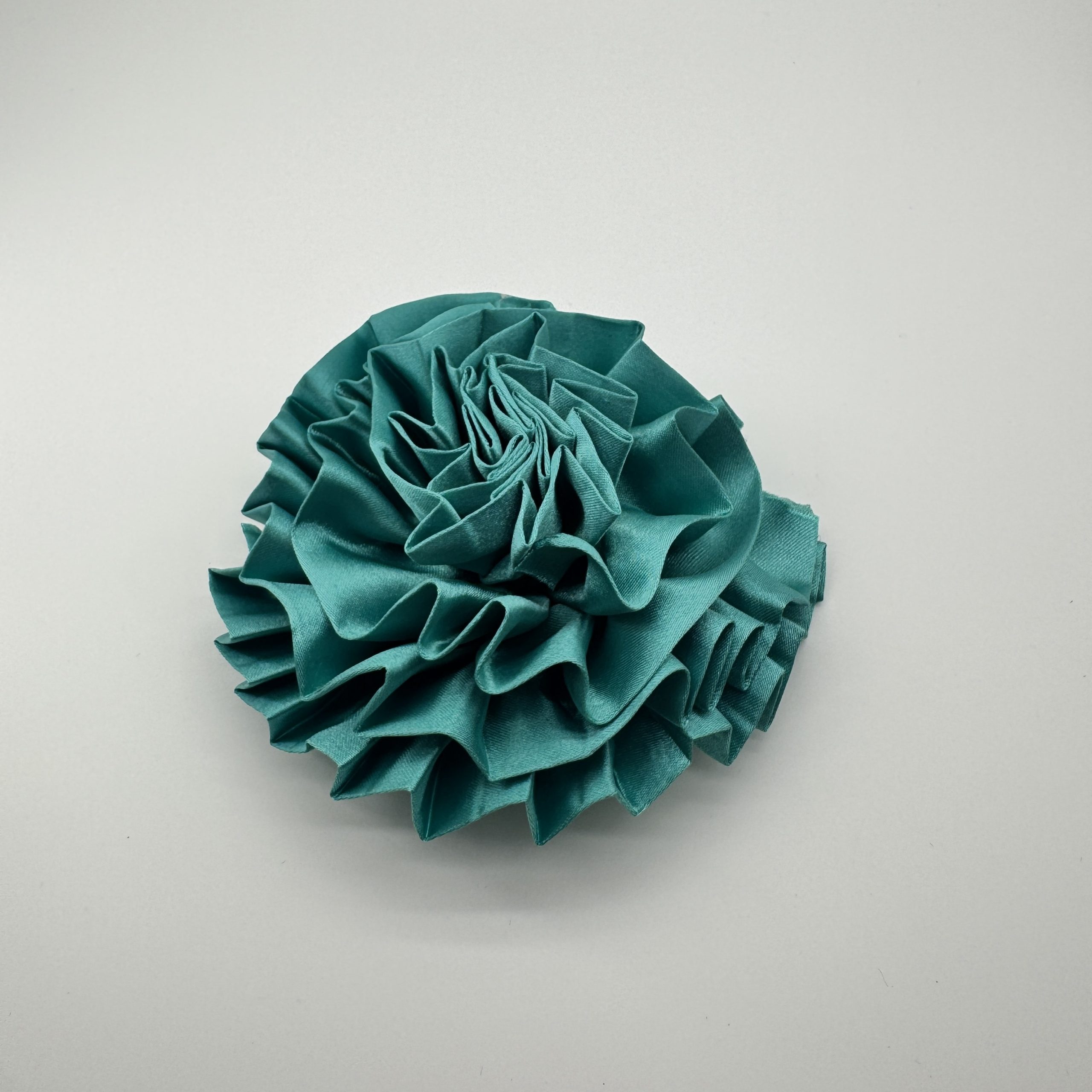 T26492 Satin Ruffle Flower Ornament