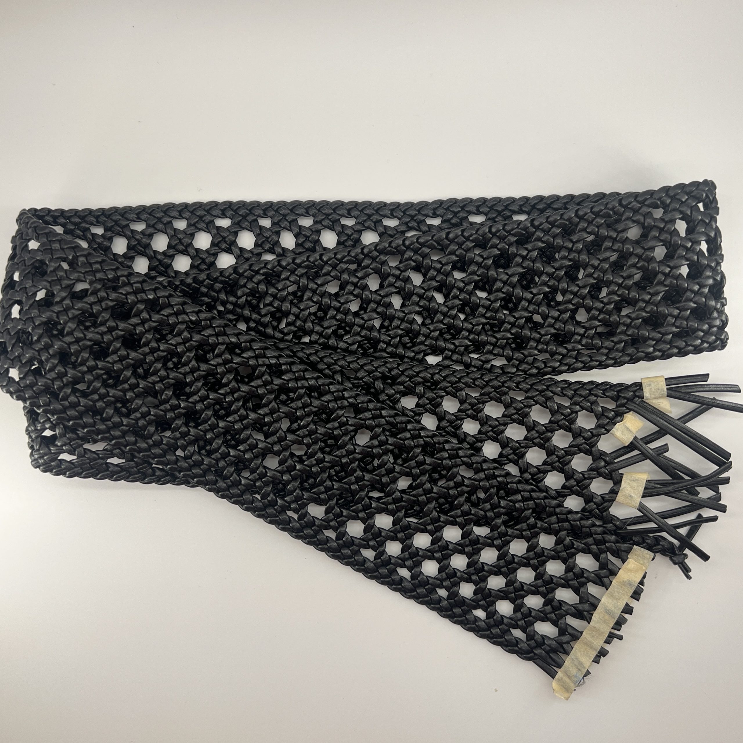 T26589 Openwork Handwoven PU Braided Band - Image 2