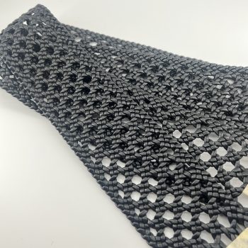 T26589 Openwork Handwoven PU Braided Band