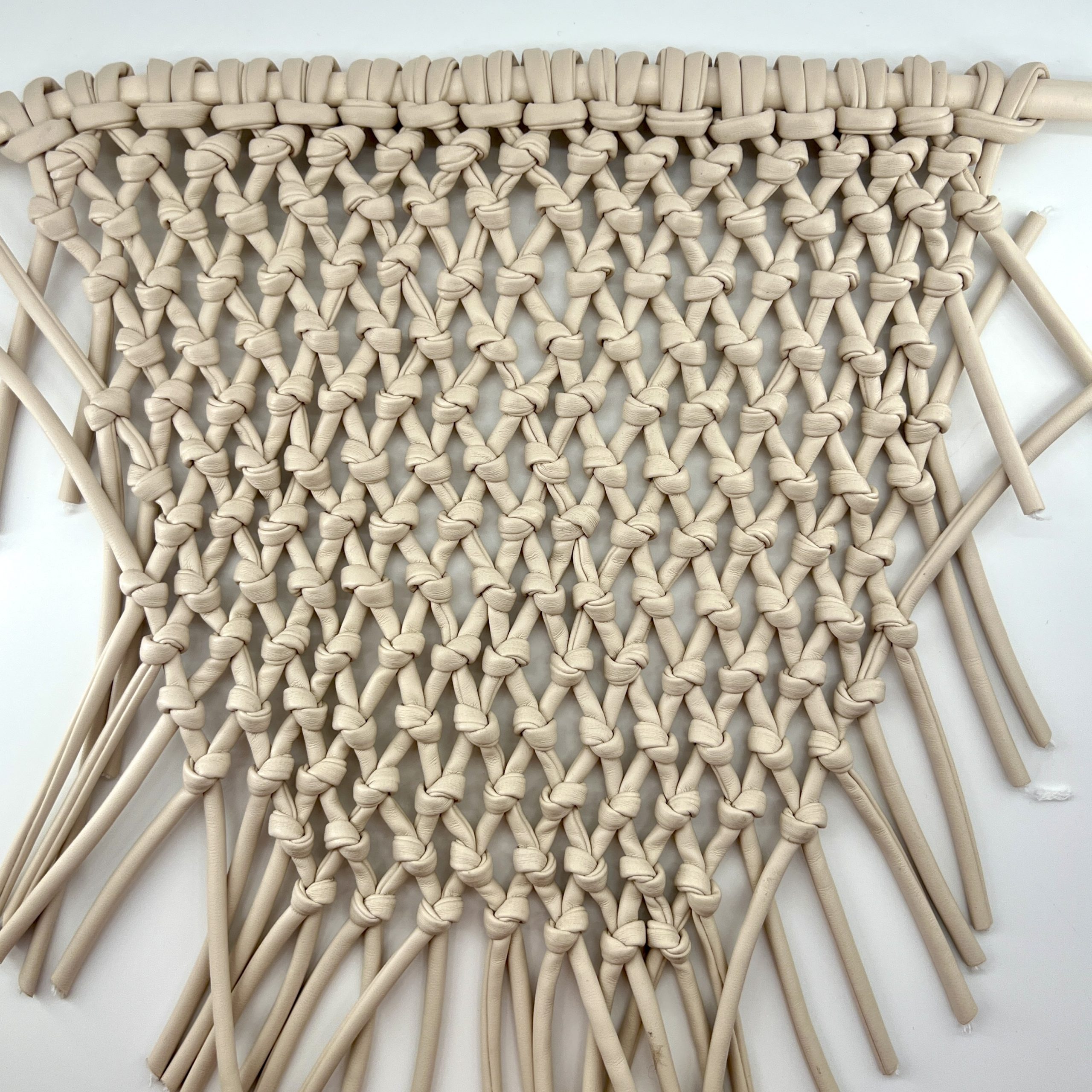 T26587 Knotted Handwoven Shoe Upper - Image 2