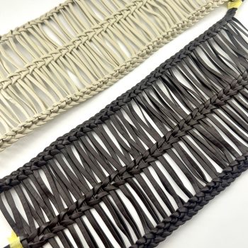 T26584 Braided Fringe Shoe Upper