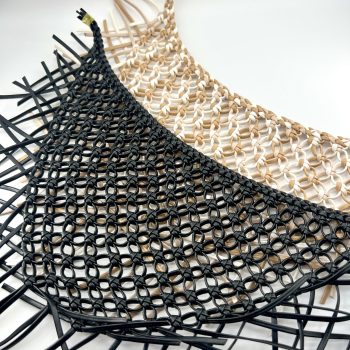 Loop openwork handwoven PU shoe upper T26579