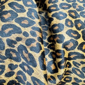 T26496 Leopard Print Hair-On Cowhide Leather