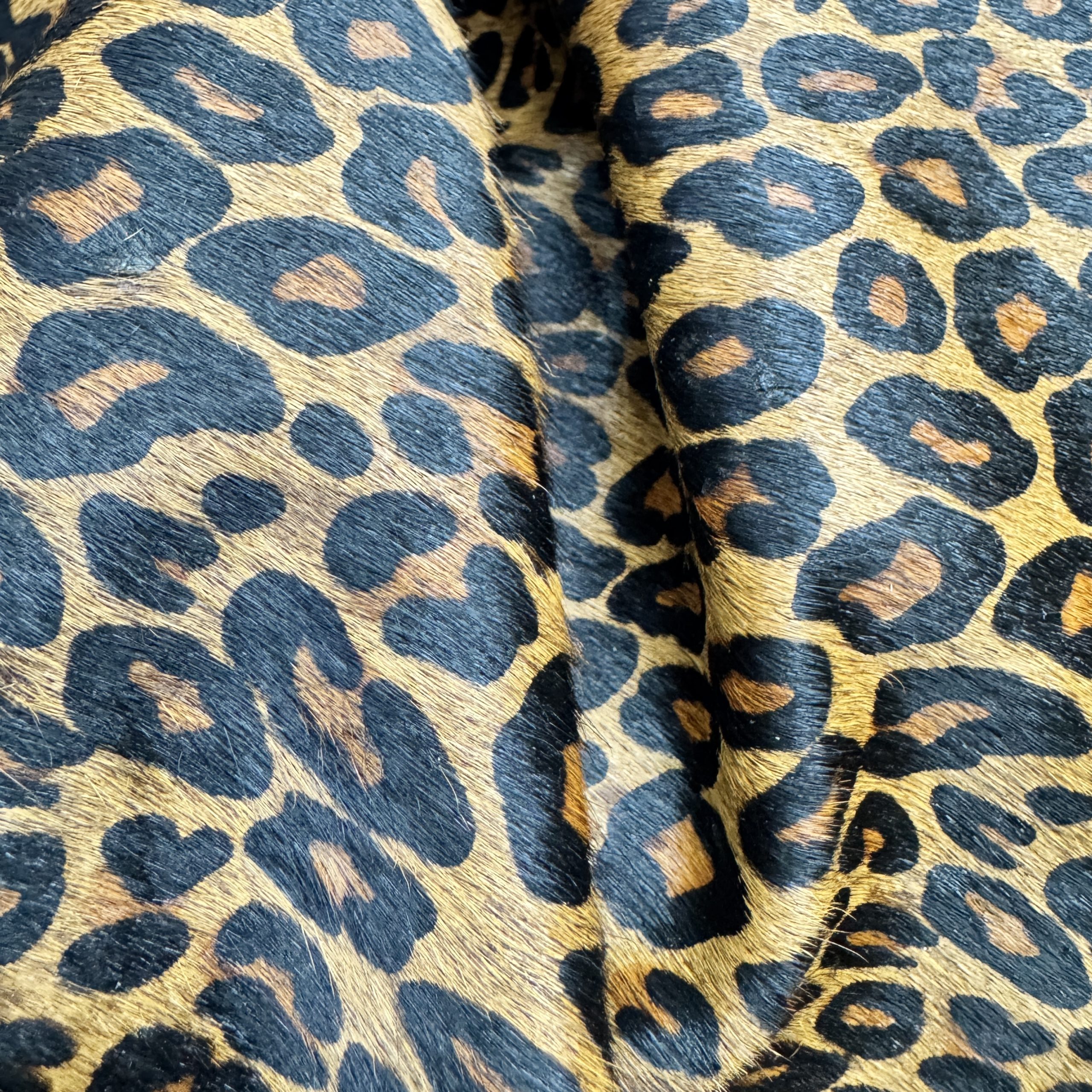 T26496 Leopard Print Hair-On Cowhide Leather