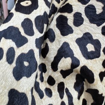 T26499 Leopard Print Hair-On Cowhide Leather