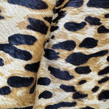 T26501 Spotted Leopard Print Hair-On Cowhide Leather