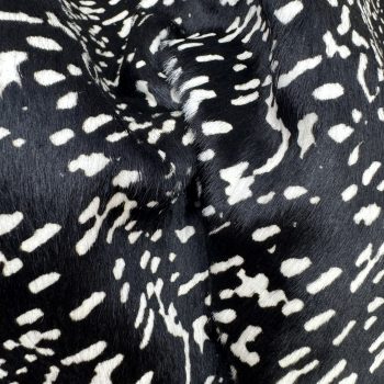 T26504 Abstract Spot Print Hair-On Cowhide Leather