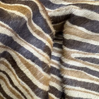 T26524 Zebra Print Cowhide Fur