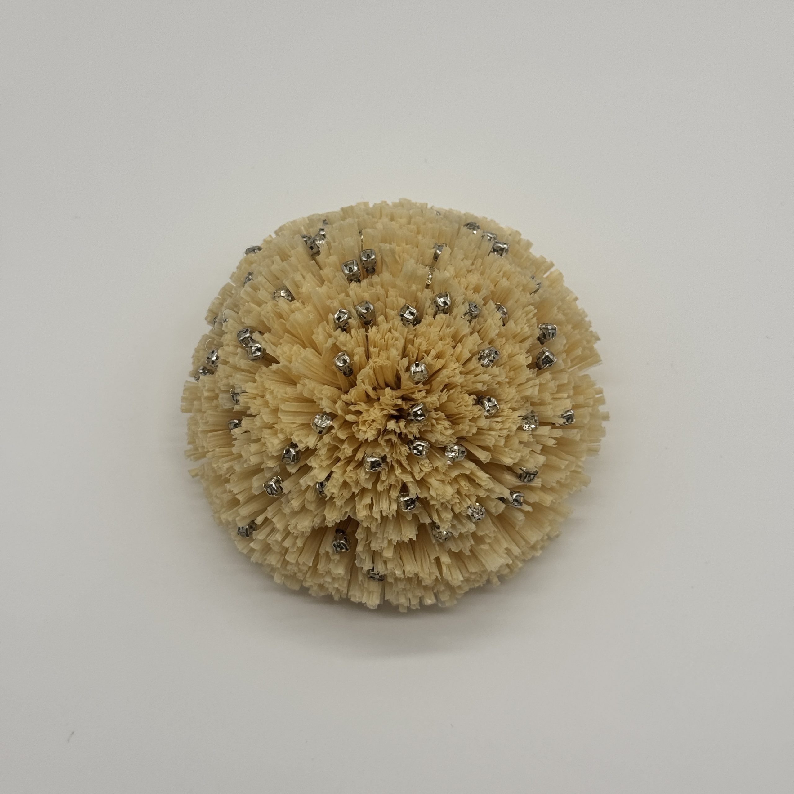 T26401 Raffia Fringe Flower Ornament
