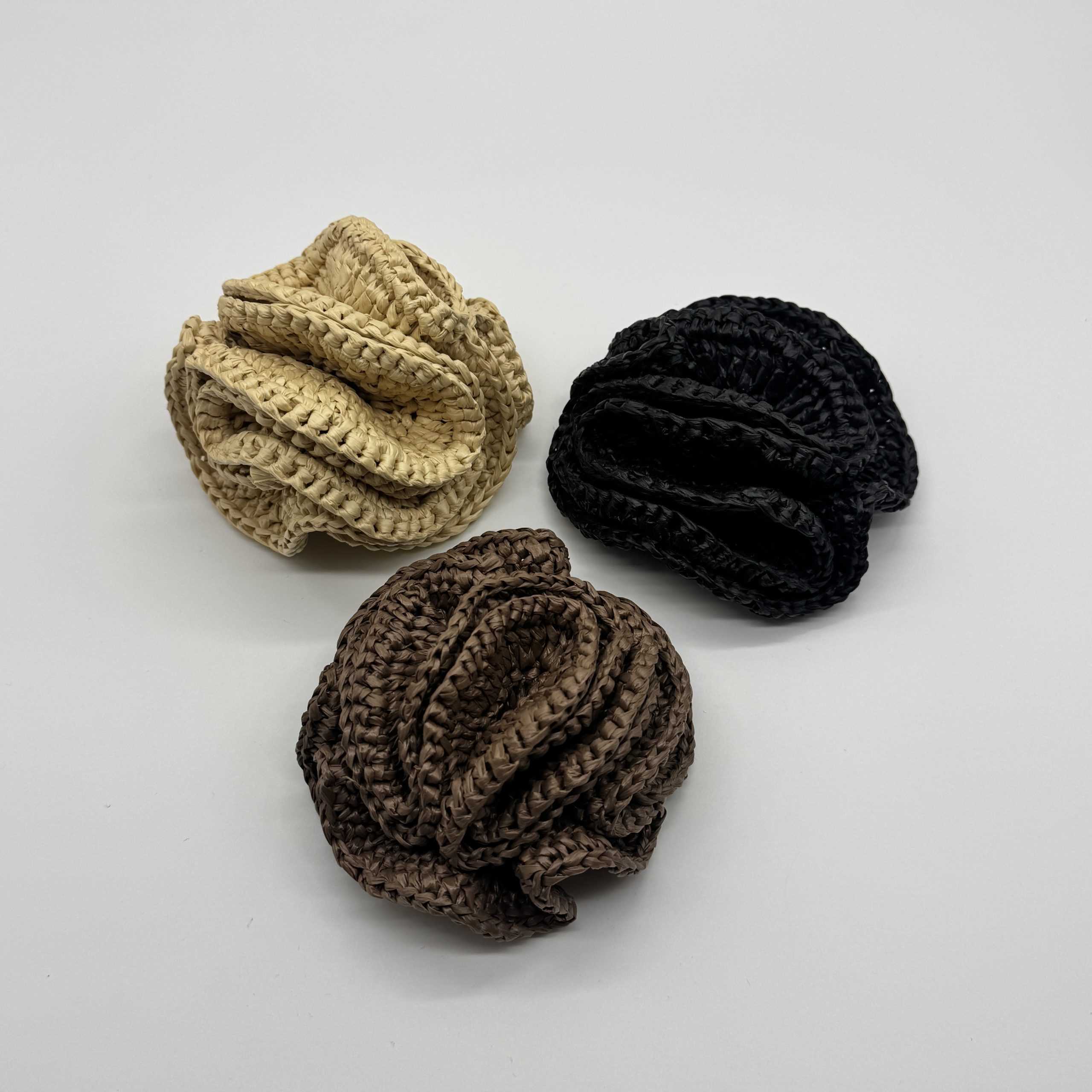 T26414 Braided Fabric Flower