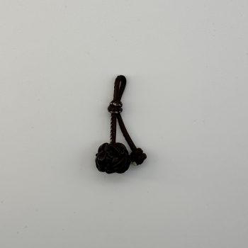 T26538 Leather Flower Charm