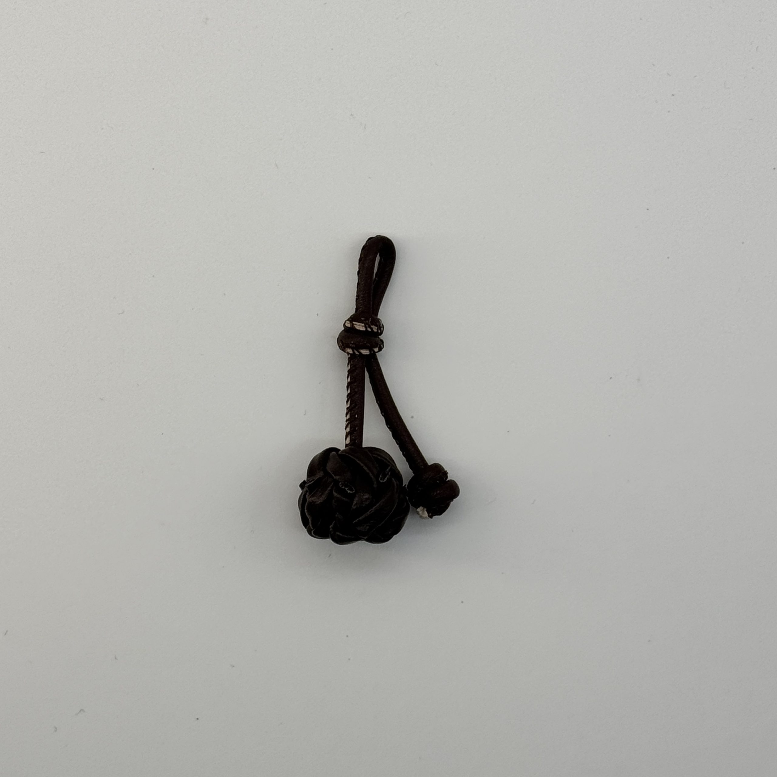 T26538 Leather Flower Charm