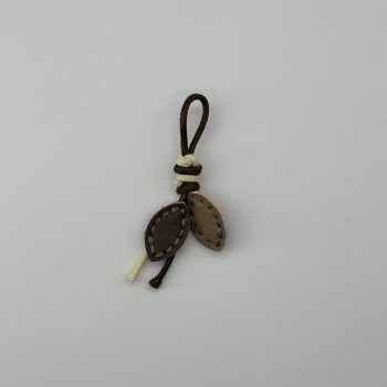 T26532 Leather Leaf Charm
