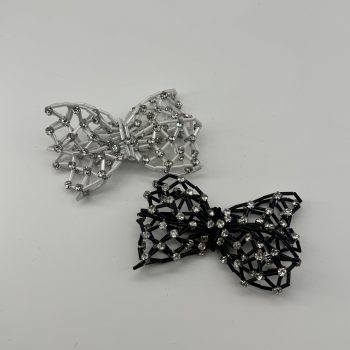 T26558 Openwork Strass Mesh Bow