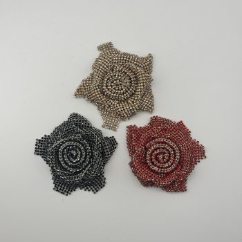 T26554 Strass Mesh Flower