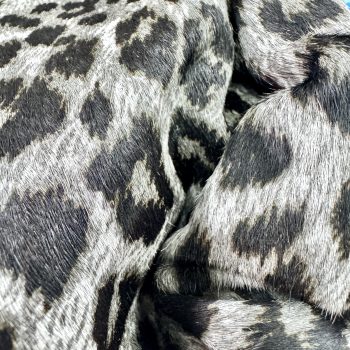 T26648 Gray Leopard Hair-On Cowhide
