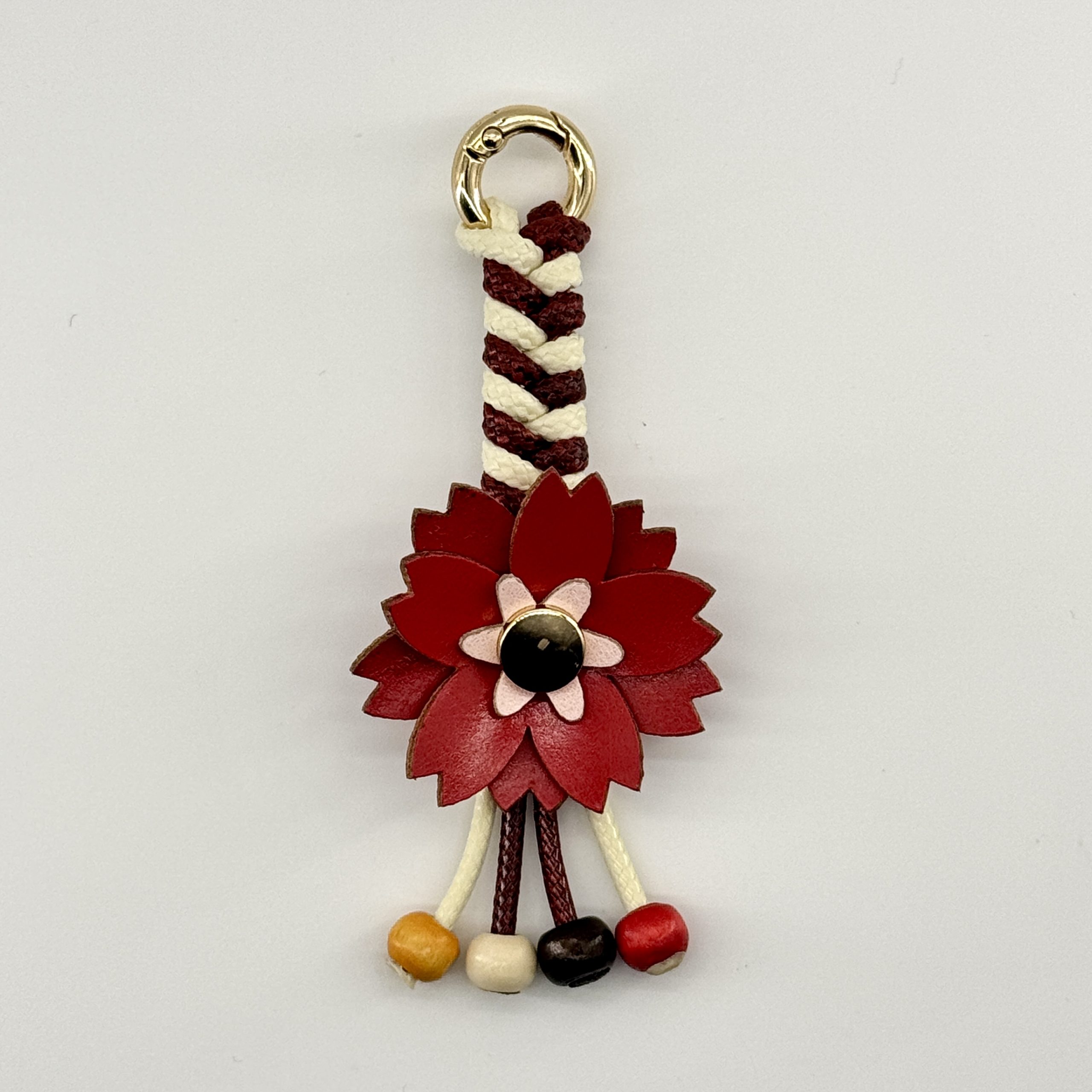 T26665 Red Flower Charm