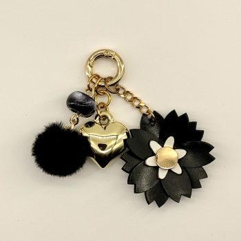 T26651 Flower Pom Pom Charm