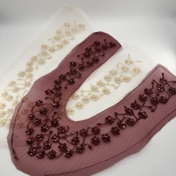 T26632 Floral Beaded Shoe Upper