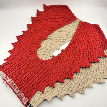 T26635 Cable Knit Shoe Upper