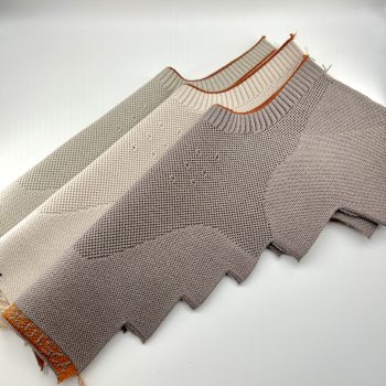 T26642 Textured Panel Knit Shoe Upper