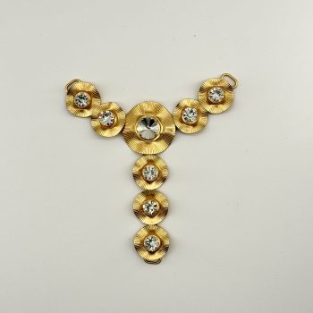 T26604 Round Strass Y-Shape Shoe Ornament