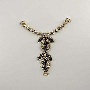 T26606 Leaf Cluster Welded Strass Shoe Ornament